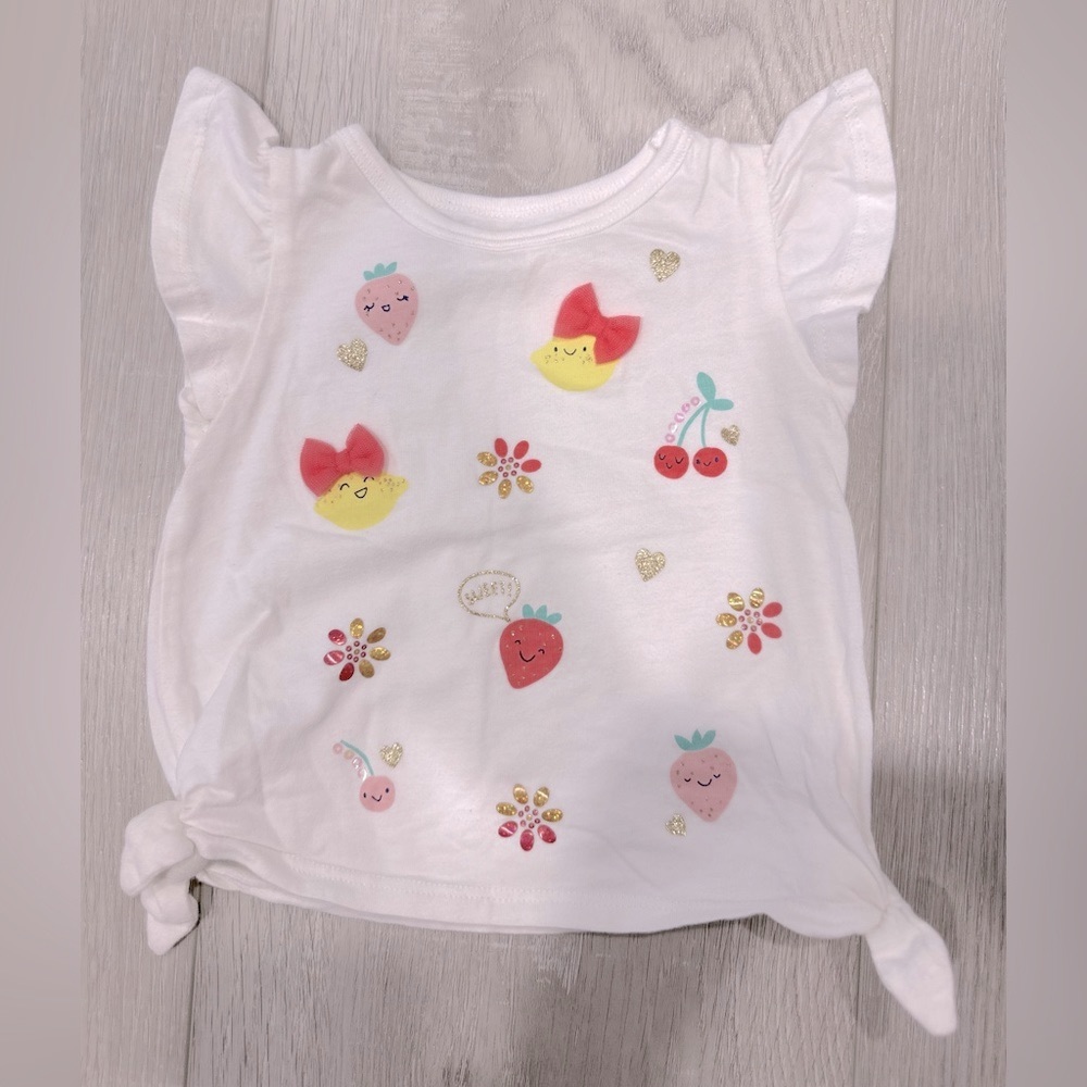 Carter’s Top Tee Tshirt Fruit Bows